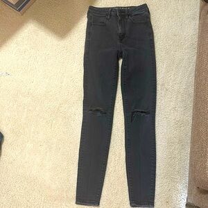 American Eagle black jeans size 2